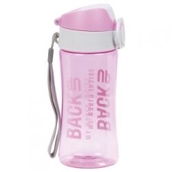 DERFORM Sticla apă copii, recipient plastic 400ml, BackUp, transparent-roz