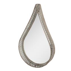 Clayre & Eef Fémkeretes vízcsepp formájú tükör