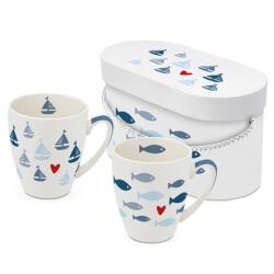 PPD Porcelán bögre szett - 350ml - Seaside