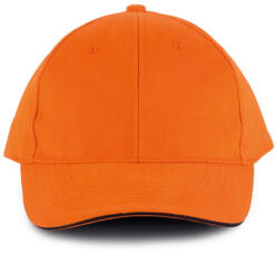 K-UP KP011 hat paneles Baseball sapka K-UP, Orange/Navy-U (kp011or-nv-u)