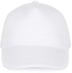 K-UP KP124 SANDWICH baseball sapka 5 paneles, pamut twill anyagból K-UP, White-U (kp124wh-u)