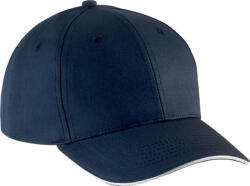 K-UP KP153 szendvics ellenzős 6 paneles baseball sapka K-UP, Navy/White-U (kp153nv-wh-u)