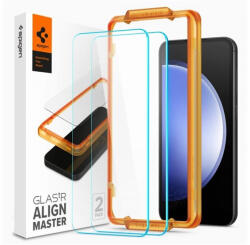 Spigen AlignMaster Glas. tR Samsung Galaxy S23 FE Tempered kijelzővédő fólia (2db) (AGL06986)