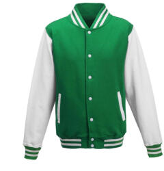 Just Hoods AWJH043 VARSITY JACKET (awjh043kl/awh-xs)