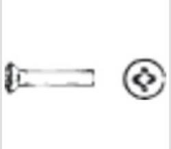 Osculati Nautics Surub cu cap convex in cruce, inox AISI304, 5x45mm, 25buc (A2-966-05X045)