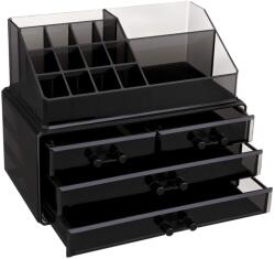 SONGMICS Organizator cosmetice acrilic cu 4 sertare (JKA007BK)