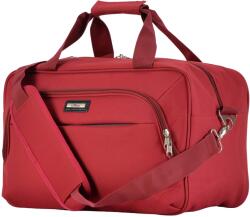 BONTOUR Geanta de cabina Ryanair/Wizzair 40x25x20 cm, Geanta de voiaj Bontour AIR, rosie (2107-Red)