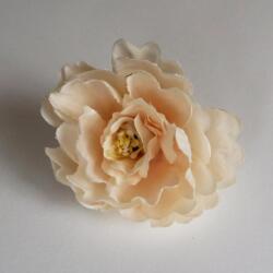  Dekor selyem fejvirág, púder, mérete: kb 7 cm