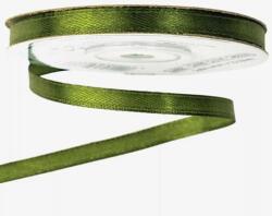  Szatén szalag, olivazöld, 6 mm. Az ár egy méterre vonatkozik