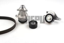 HEPU Pompa apa + Set curea transmisie cu caneluri HEPU PK09070 (PK09070) - automobilus