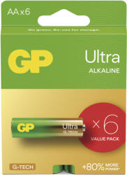 GP Batteries Baterii GP Alcaline ULTRA AA (LR6)- 6 buc (1013226000)