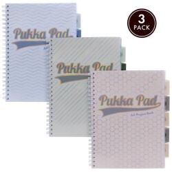 Miquelrius Project Book Haze A4 PP 200 pagină linia caiet cu spirale 3buc (A15557081)