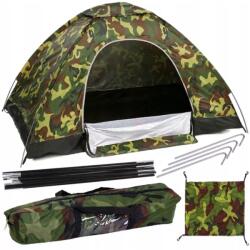  Cort turistic pentru 4 persoane camuflaj 2 x 2, 5 m Cort