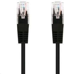 C-Tech patchcord Cat5e, UTP, negru, 3m (CB-PP5-3BK)