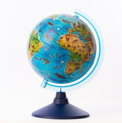 Alaysky' s Alaysky Globe 25 cm Glob zoogeografic pentru copii preșcolari, etichete în limba engleză (AG-2530)