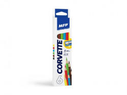 MFP Creioane triunghiulare MFP 6 buc + ascuțitoare (6330509)