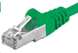 PremiumCord Cablu patch CAT6a S-FTP, RJ45-RJ45, AWG 26/7 5m verde (sp6asftp050G)