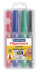 Centropen Marker Centropen 8560/4 pentru Flipchart 4 culori vârf de pană 1-4, 6 mm (2010202393)