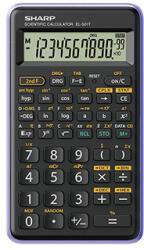 Sharp Calculator Sharp EL-501TVL, violet, științific, cu zece cifre
