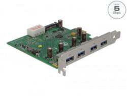 Delock PCI Express x1 kártya - 4 x USB-A 3.0 (89323) (89323)