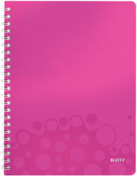 Leitz Notebook WOW A4, PP, linie, roz (46370023)