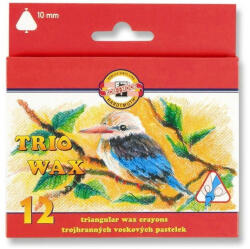 KOH-I-NOOR Trio Wax 8272 triunghiular 10mm 12 culori (4080201072)