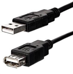 Neutralle Cablu prelungitor USB Logo Economy (2.0), USB A mascul - USB A mamă, 1.8m, negru, LA REDUCERE