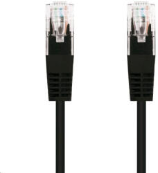 C-Tech patchcord Cat5e, UTP, negru, 2m (CB-PP5-2BK)