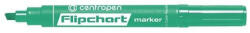 Centropen Marker Centropen 8560 pentru Flipchart vârf cu pană verde 1-4, 6 mm (2010100082)