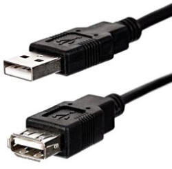 Neutralle Cablu prelungitor USB Logo Economy (2.0), USB A tată - USB A mamă, 3m, negru