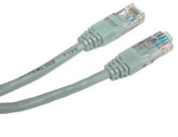  Cablu LAN de rețea UTP patchcord, Cat. 6, RJ45 tată - RJ45 tată, 1 m, neecranat, gri, economic