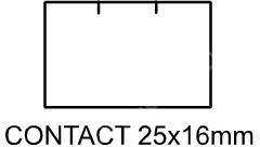  Etichete Contact 25x16mm alb dreptunghiular