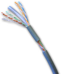 Datacom UTP flex, cablu Cat6 PVC, gri, 100m, cablu (1385)