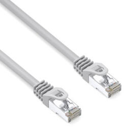 Neutralle Cablu LAN de rețea S/FTP patchcord, Cat. 6a, RJ45 tată - RJ45 tată, 2 m, ecranat dublu, LSOH, gri, 10 Gb/s, economic