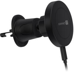 CONNECT IT InCarz InCarz MagSafe încărcător universal magnetic wireless pentru mașină, negru (CCC-6100-BK)