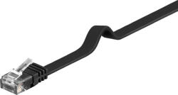 PremiumCord Flat Patch Cable UTP RJ45-RJ45 CAT6 0.5m Negru (sp6uflat005C)