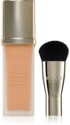 KIKO Milano Holiday Première 24h Lasting Foundation vízálló folyékony make-up ecsettel árnyalat 06 Caramel 28 ml