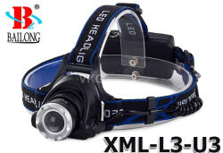  Farul AKU Bailong BL-6699, cu leduri de tip CREE XML set reîncărcabil