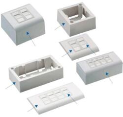 Datacom Modul de date UTP CAT5E 4xRJ45 pentru montare încastrată (2363)