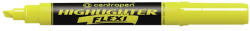 Centropen Highlighter Centropen 8542 Highlighter Flexi vârf cu pană galbenă 1-5mm (2010100327)
