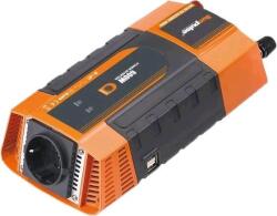 CARSPA Convertor de tensiune Carspa PID600 12V/230V 2xUSB 600W, undă sinusoidală modificată, afișaj digital (PID600-122)