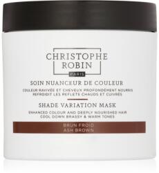 Christophe Robin Shade Variation Mask tápláló krémmaszk hajra árnyalat Ash Brown 250 ml