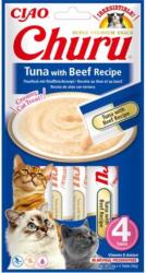 INABA Churu Tuna with beef recipe 4x14g recompense cremoase din ton si vita pentru pisica