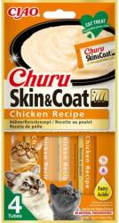 Inaba Foods Churu Skin&Coat 4x14g cu pui pentru pisici