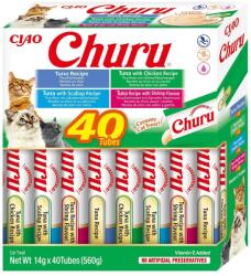 INABA Churu Variety Seafood multibox gustari pisici 40x14 g (560 g)