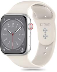 Tech-Protect szilikon szíj Apple Watch 4 / 5 / 6 / 7 / 8 / 9 / SE (38 / 40 / 41 mm) - Bézs - smartdiszkont