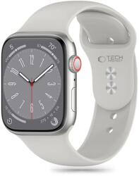 Tech-Protect Szilikon Szíj Apple Watch 4 / 5 / 6 / 7 / 8 / 9 / SE (38 / 40 / 41 mm) - Világosszürke