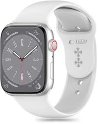 Tech-Protect szilikon szíj Apple Watch 4 / 5 / 6 / 7 / 8 / 9 / SE (38 / 40 / 41 mm) - Fehér