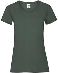 Fruit of the Loom Női póló Csapott ujjú Fruit of the Loom Valueweight T Lady-Fit - M (12), Sötétzöld