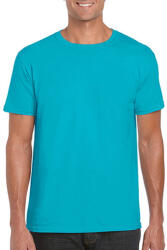 Gildan Férfi póló Rövid ujjú Gildan Softstyle Ring Spun T-Shirt - L, Tropical kék